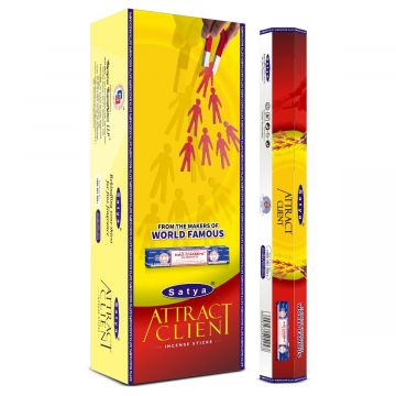 Attract Client Incense Sticks, Satya Hex Pack - 6 Boxes x 20 Sticks